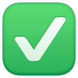 check-mark-button Emoji facebook