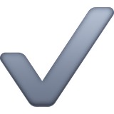 check-mark Emoji facebook