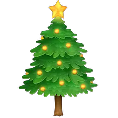 Árvore de Natal Emoji Facebook