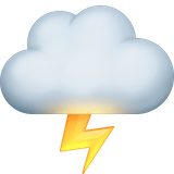 cloud-with-lightning Emoji facebook