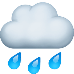 🌧️ Cloud With Rain Emoji on Facebook