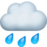 cloud-with-rain Emoji facebook