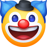 clown-face Emoji facebook