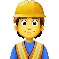 👷 Construction Worker Emoji on Facebook