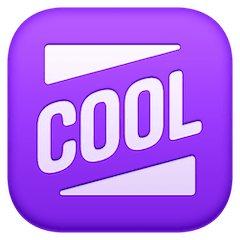 Simbolo con parola inglese “Cool” Emoji Facebook
