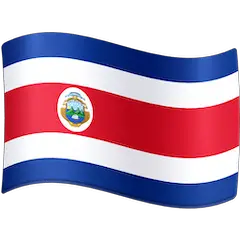 Drapeau du Costa Rica Émoji Facebook