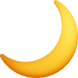 crescent-moon Emoji facebook
