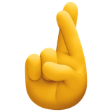 crossed-fingers Emoji facebook