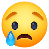 crying-face Emoji facebook