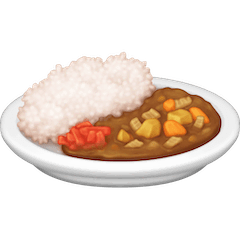 Curry und Reis Emoji Facebook