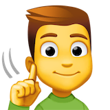 deaf-man Emoji facebook