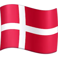 Flagge von Dänemark Emoji Facebook