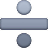 divide Emoji facebook
