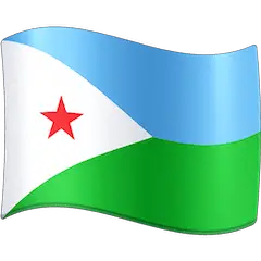 Флаг Джибути Эмодзи на Facebook