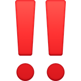 double-exclamation-mark Emoji facebook
