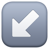 down-left-arrow Emoji facebook