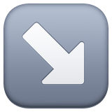 down-right-arrow Emoji facebook