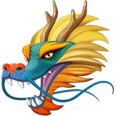 Dragon Face Emoji on Facebook