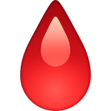 drop-of-blood Emoji facebook