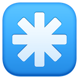 eight-spoked-asterisk Emoji facebook