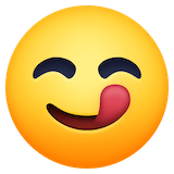 face-savoring-food Emoji facebook