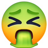 face-vomiting Emoji facebook