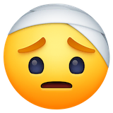 face-with-head-bandage Emoji facebook