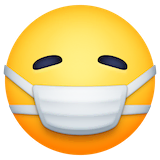 face-with-medical-mask Emoji facebook