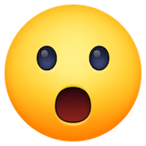 face-with-open-mouth Emoji facebook
