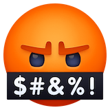 face-with-symbols-on-mouth Emoji facebook