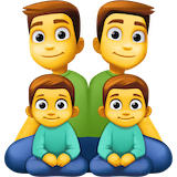 family-man-man-boy-boy Emoji facebook