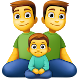 family-man-man-boy Emoji facebook