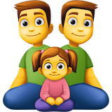 family-man-man-girl Emoji facebook