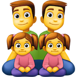 family-man-man-girl-girl Emoji facebook