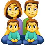 family-man-woman-boy-boy Emoji facebook