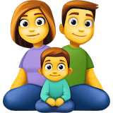 family-man-woman-boy Emoji facebook