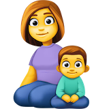 family-woman-boy Emoji facebook