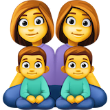 family-woman-woman-boy-boy Emoji facebook