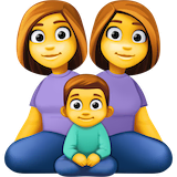 family-woman-woman-boy Emoji facebook