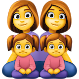 family-woman-woman-girl-girl Emoji facebook
