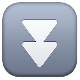 fast-down-button Emoji facebook