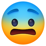 fearful-face Emoji facebook