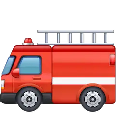 Camion de pompiers Émoji Facebook