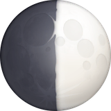 first-quarter-moon Emoji facebook