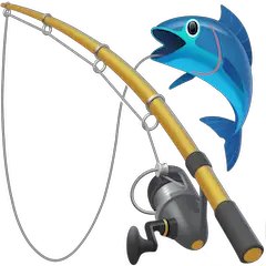 🎣 Canna da pesca con pesce Emoji su Facebook