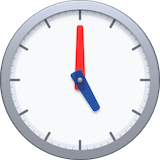 five-oclock Emoji facebook