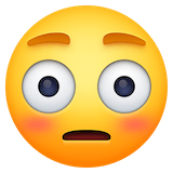 flushed-face Emoji facebook