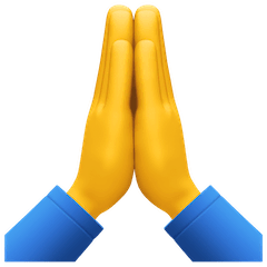 Folded Hands Emoji on Facebook