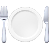 fork-and-knife-with-plate Emoji facebook