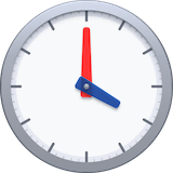 four-oclock Emoji facebook